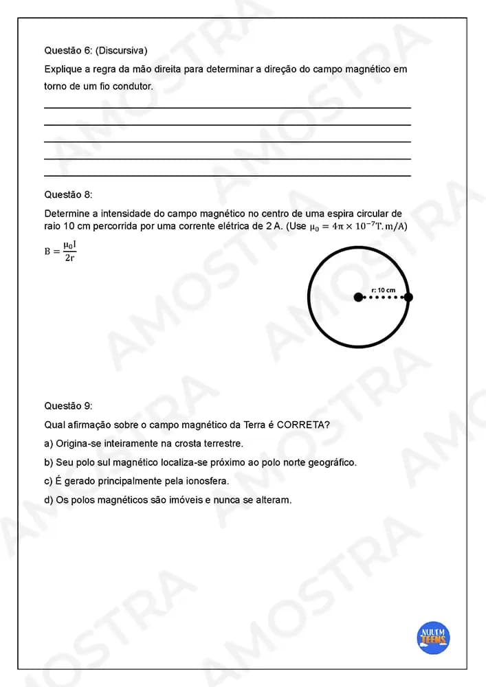 Avaliações de Física Ensino Médio - Miniatura 2