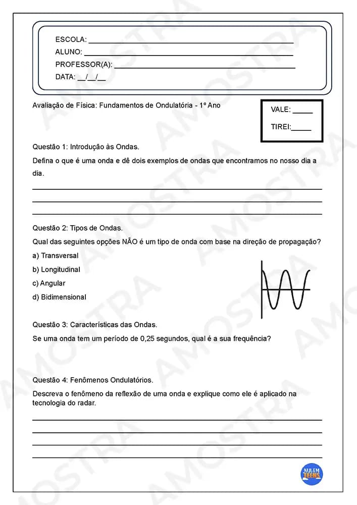 Avaliações de Física Ensino Médio - Miniatura 4