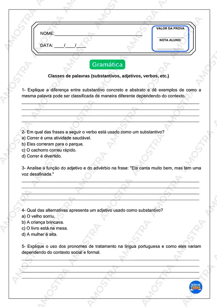 Avaliações de Português Ensino Médio - Miniatura 3