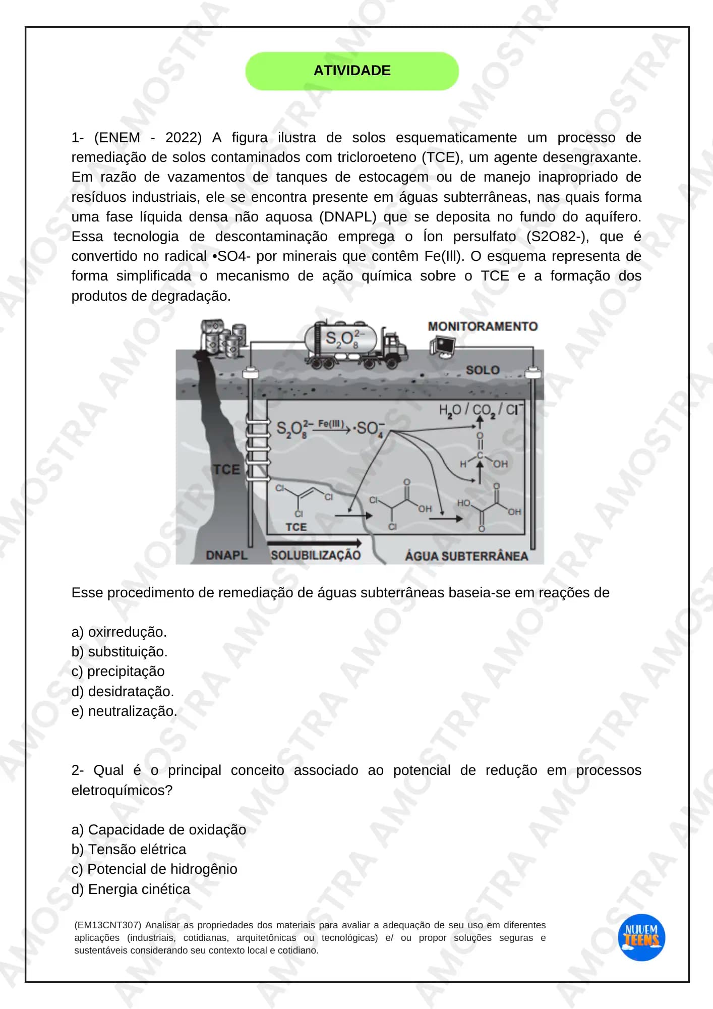Atividades de Química Ensino Médio - Miniatura 5