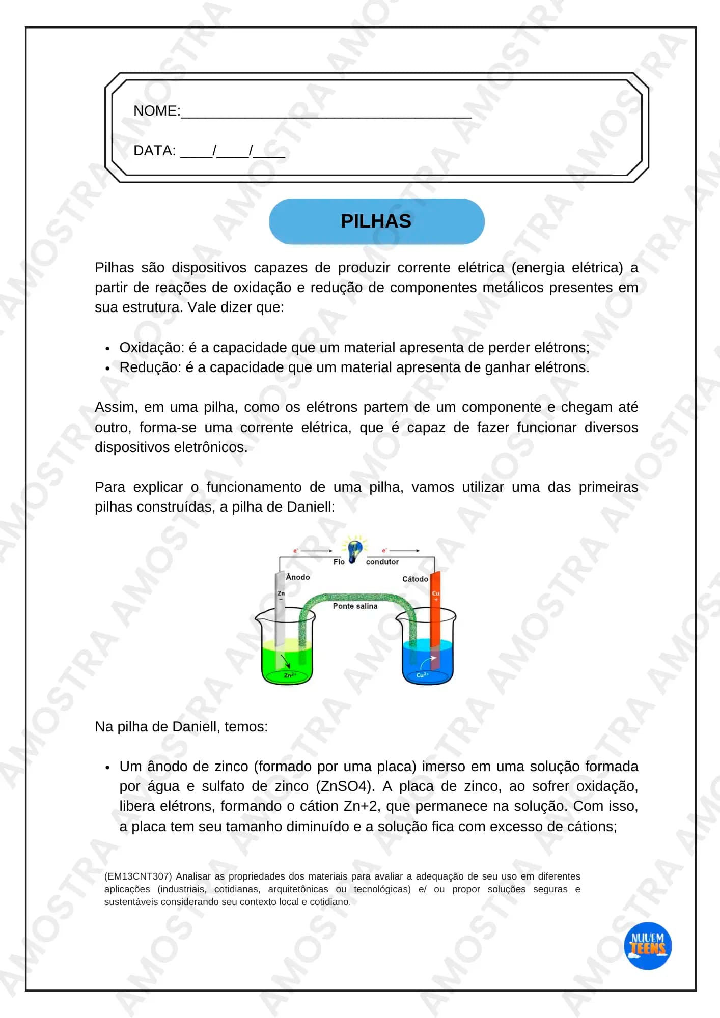 Atividades de Química Ensino Médio - Miniatura 6