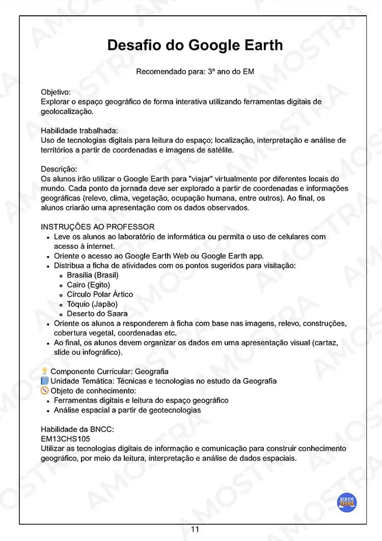 Atividades de Dinâmicas de Geografia 1ª a 3ª Série - Miniatura 3