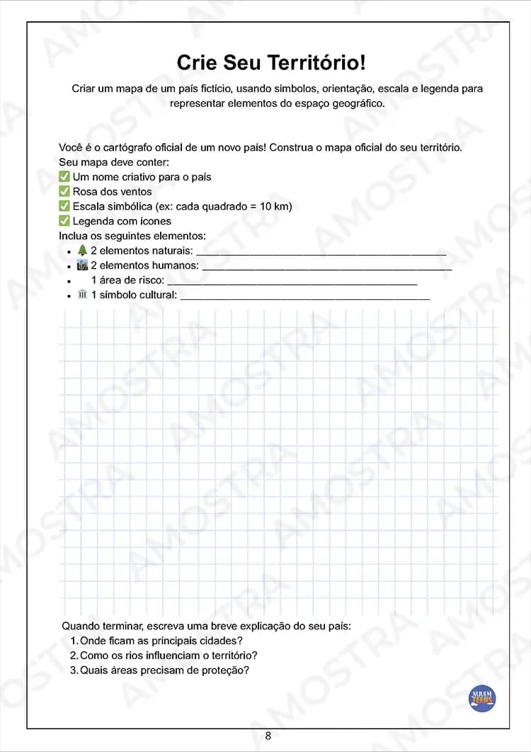 Atividades de Dinâmicas de Geografia 1ª a 3ª Série - Miniatura 5