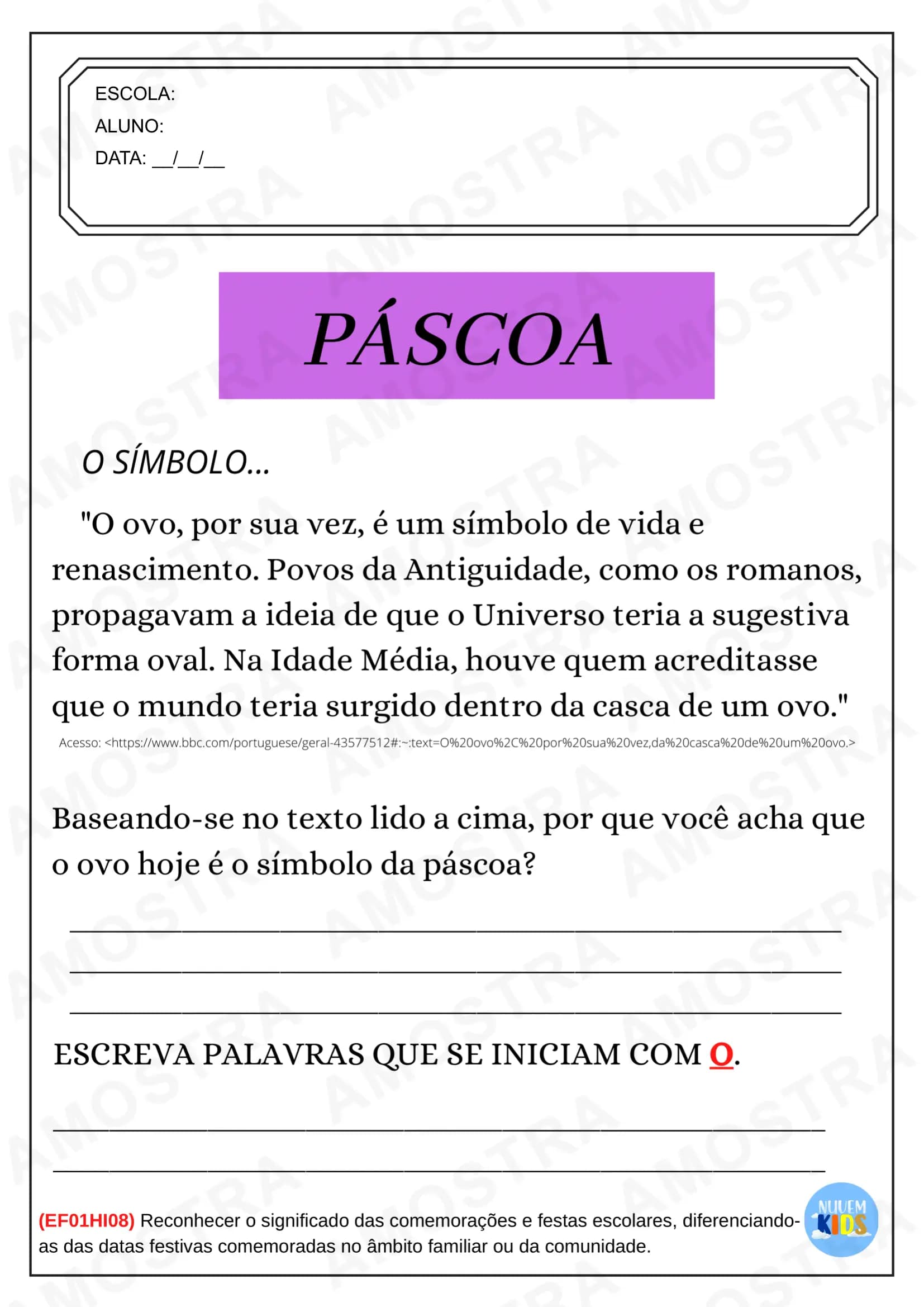 Atividades de Páscoa Séries Iniciais - Miniatura 8