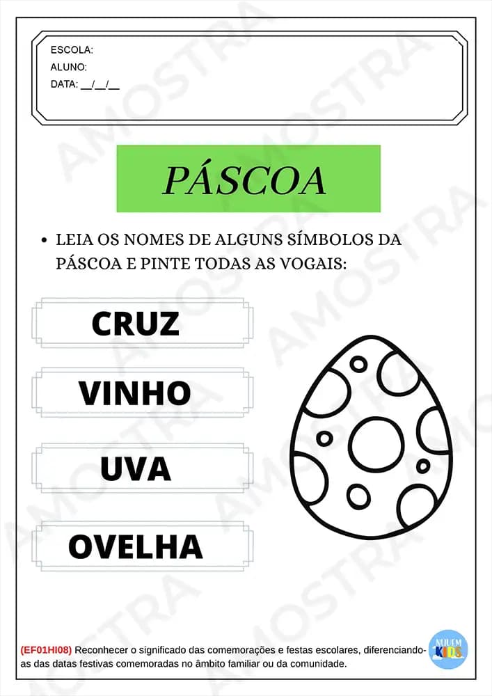 Atividades de Páscoa Séries Iniciais - Miniatura 5