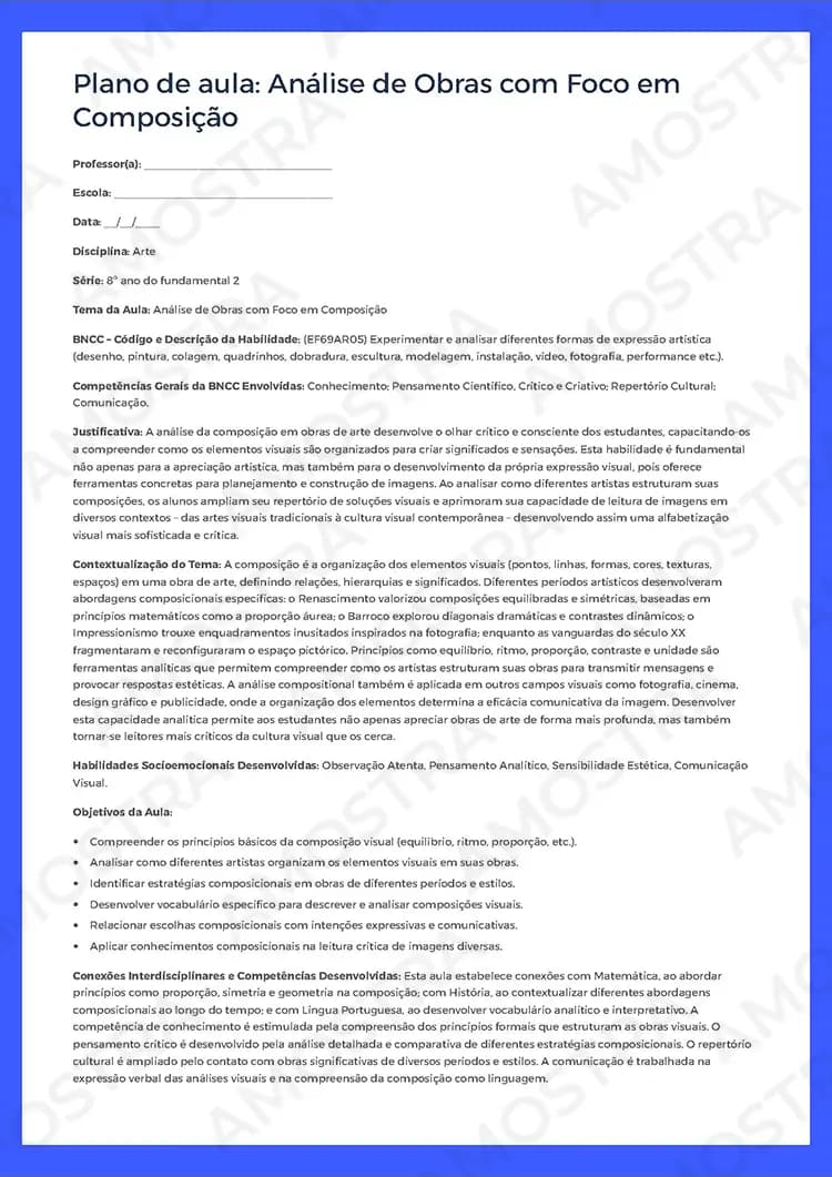 Planejamentos de Aula Arte 6º ao 9º Ano - Miniatura 4