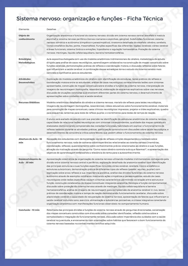 Planejamentos de Aula Biologia 1ª a 3ª Série - Miniatura 5