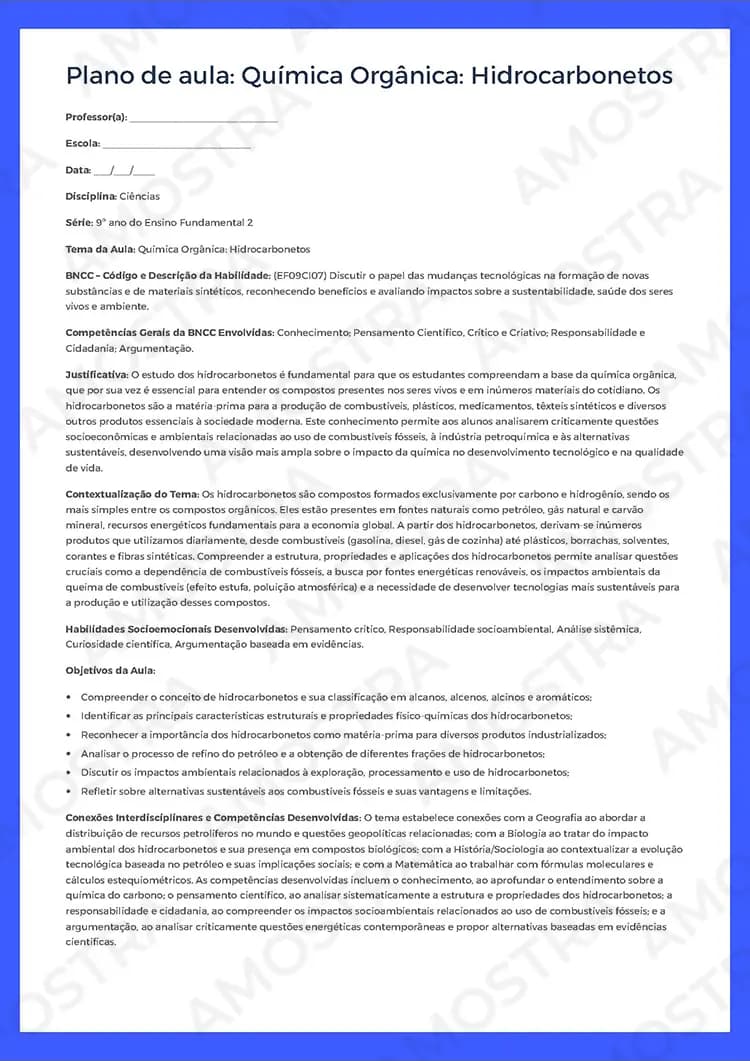 Planejamentos de Aula Ciências 6º ao 9º Ano - Miniatura 3
