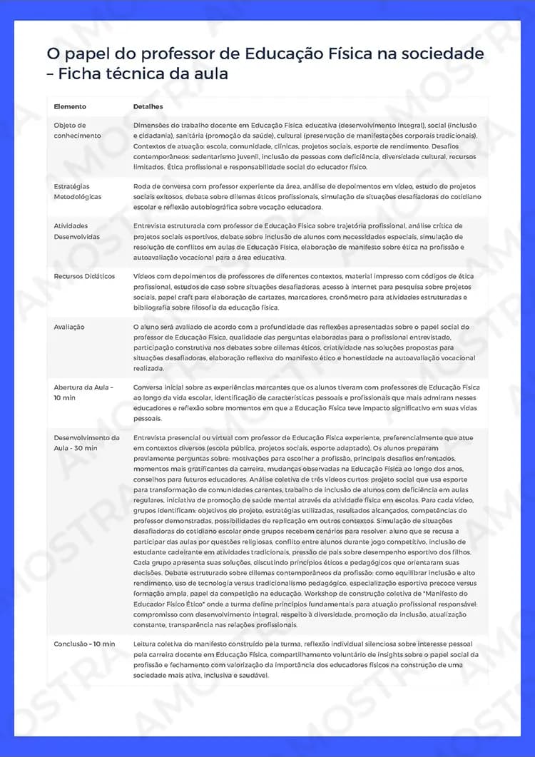 Planejamentos de Aula Educação Física 1ª a 3ª Série - Miniatura 3