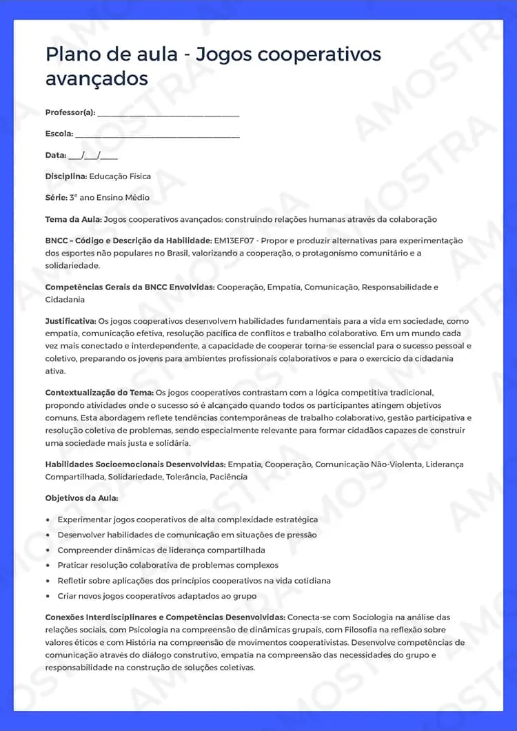 Planejamentos de Aula Educação Física 1ª a 3ª Série - Miniatura 2