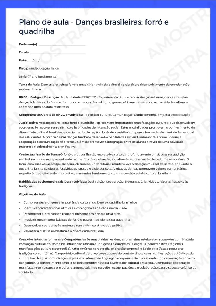 Planejamentos de Aula Educação Física 6º ao 9º Ano - Miniatura 4