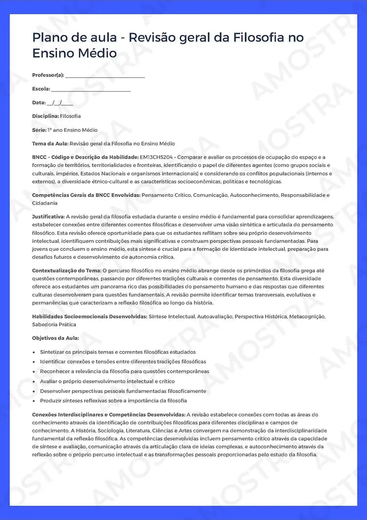 Planejamentos de Aula Filosofia 1ª a 3ª Série - Miniatura 5