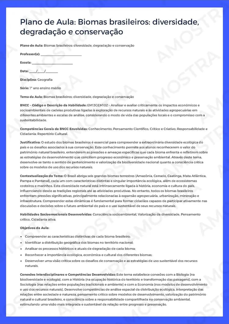 Planejamentos de Aula Geografia 1ª a 3ª Série - Miniatura 2