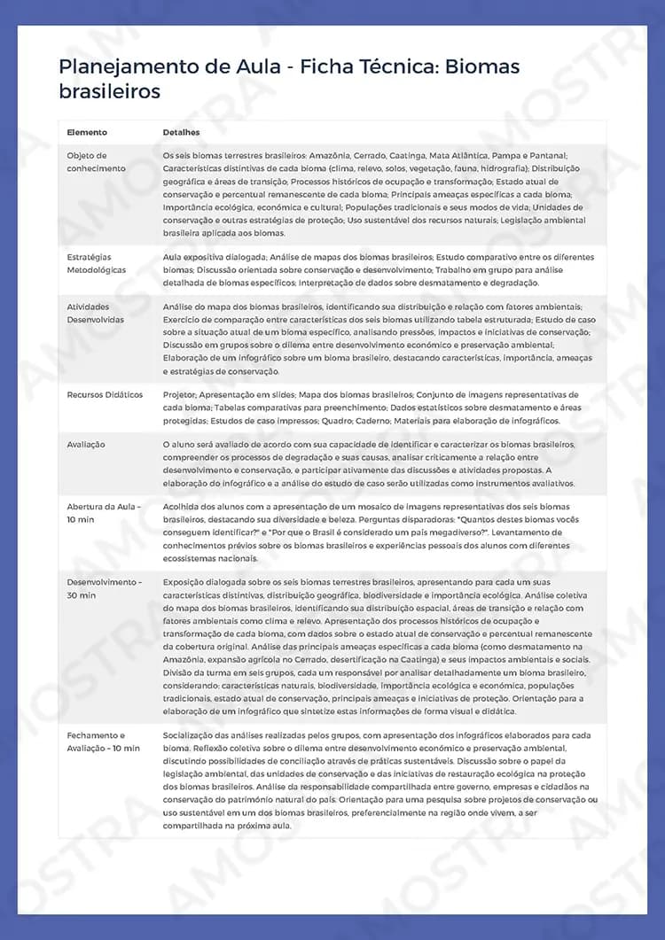 Planejamentos de Aula Geografia 1ª a 3ª Série - Miniatura 7