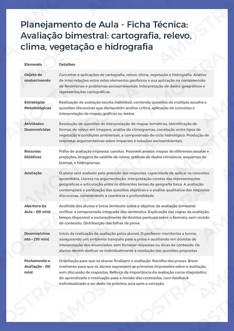 Planejamentos de Aula Geografia 1ª a 3ª Série - Miniatura 5