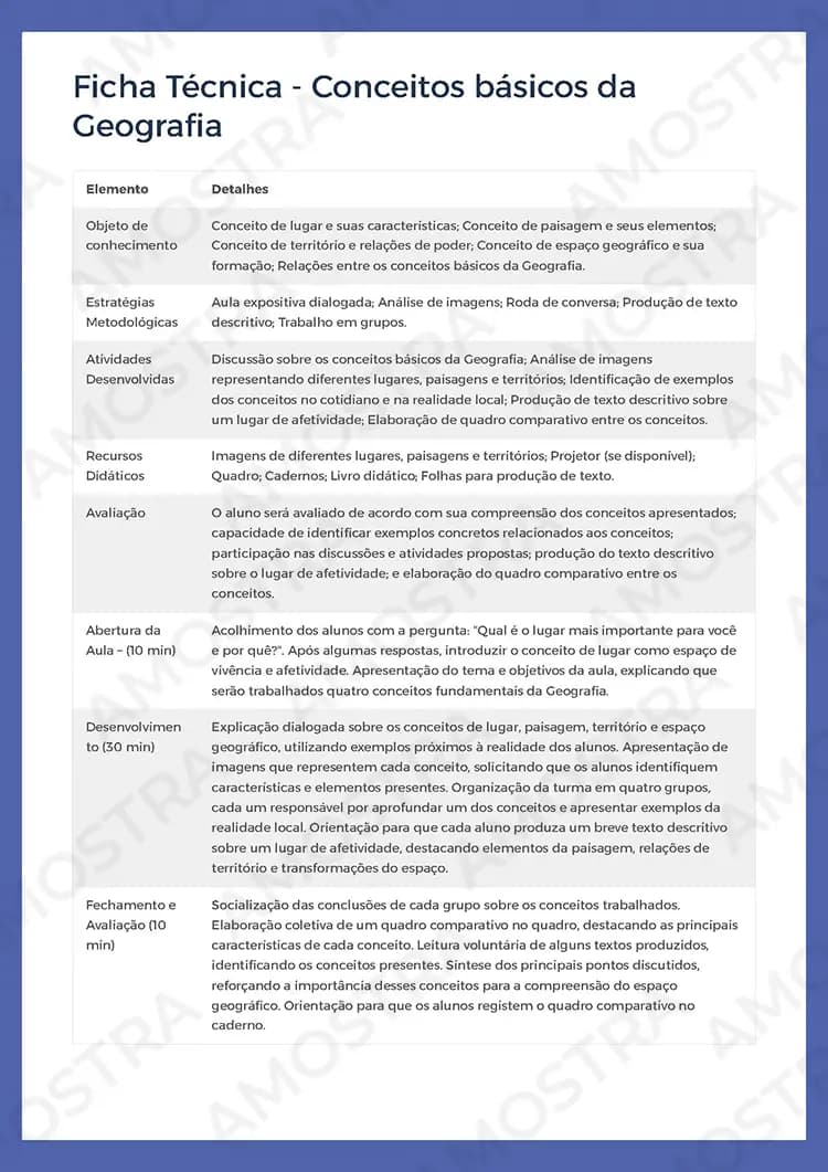 Planejamentos de Aula Geografia 6º ao 9º Ano - Miniatura 7