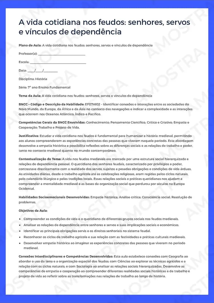 Planejamentos de Aula História 6º ao 9º Ano - Miniatura 2