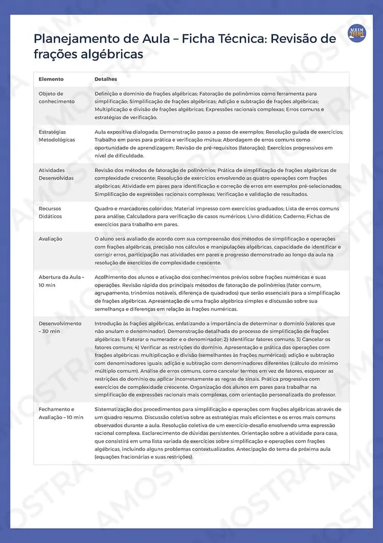 Planejamentos de Aula Matemática 1ª a 3ª Série - Miniatura 3