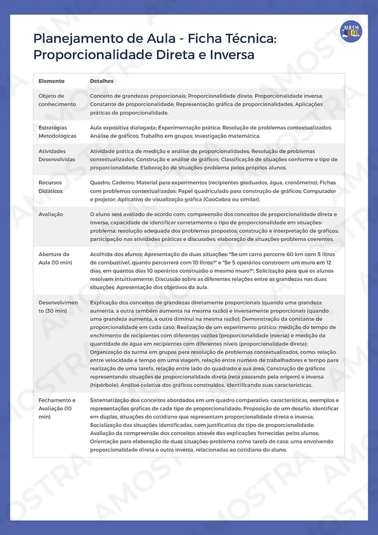 Planejamentos de Aula Matemática 6º ao 9º Ano - Miniatura 3