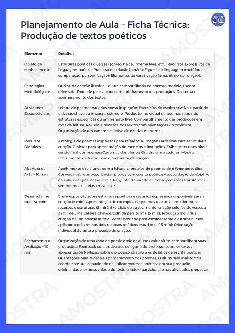Planejamentos de Aula Português 6º ao 9º Ano - Miniatura 4