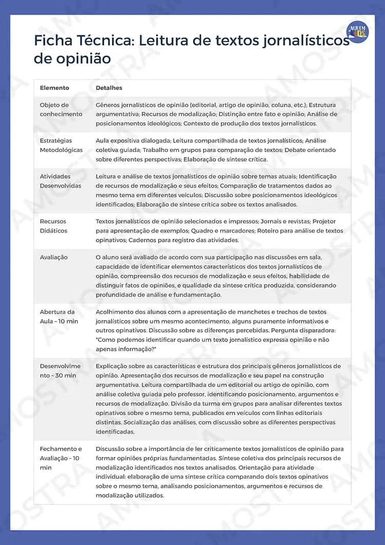 Planejamentos de Aula Português 6º ao 9º Ano - Miniatura 7