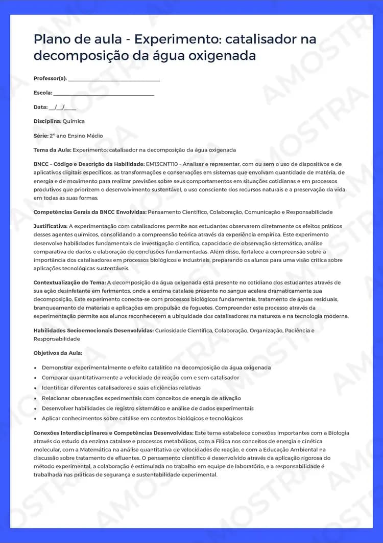 Planejamentos de Aula Química 1ª a 3ª Série - Miniatura 2