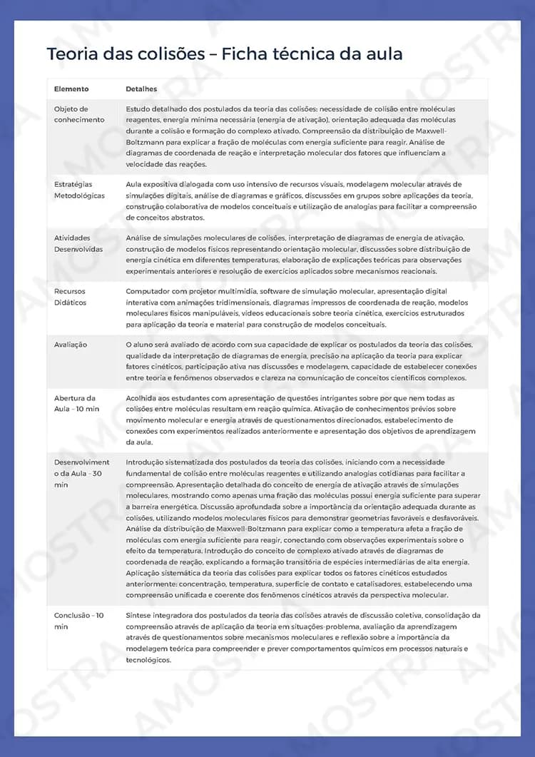 Planejamentos de Aula Química 1ª a 3ª Série - Miniatura 5