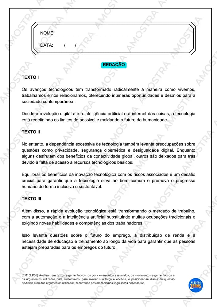 Atividades e Propostas de Redação para Ensino Médio - Miniatura 3