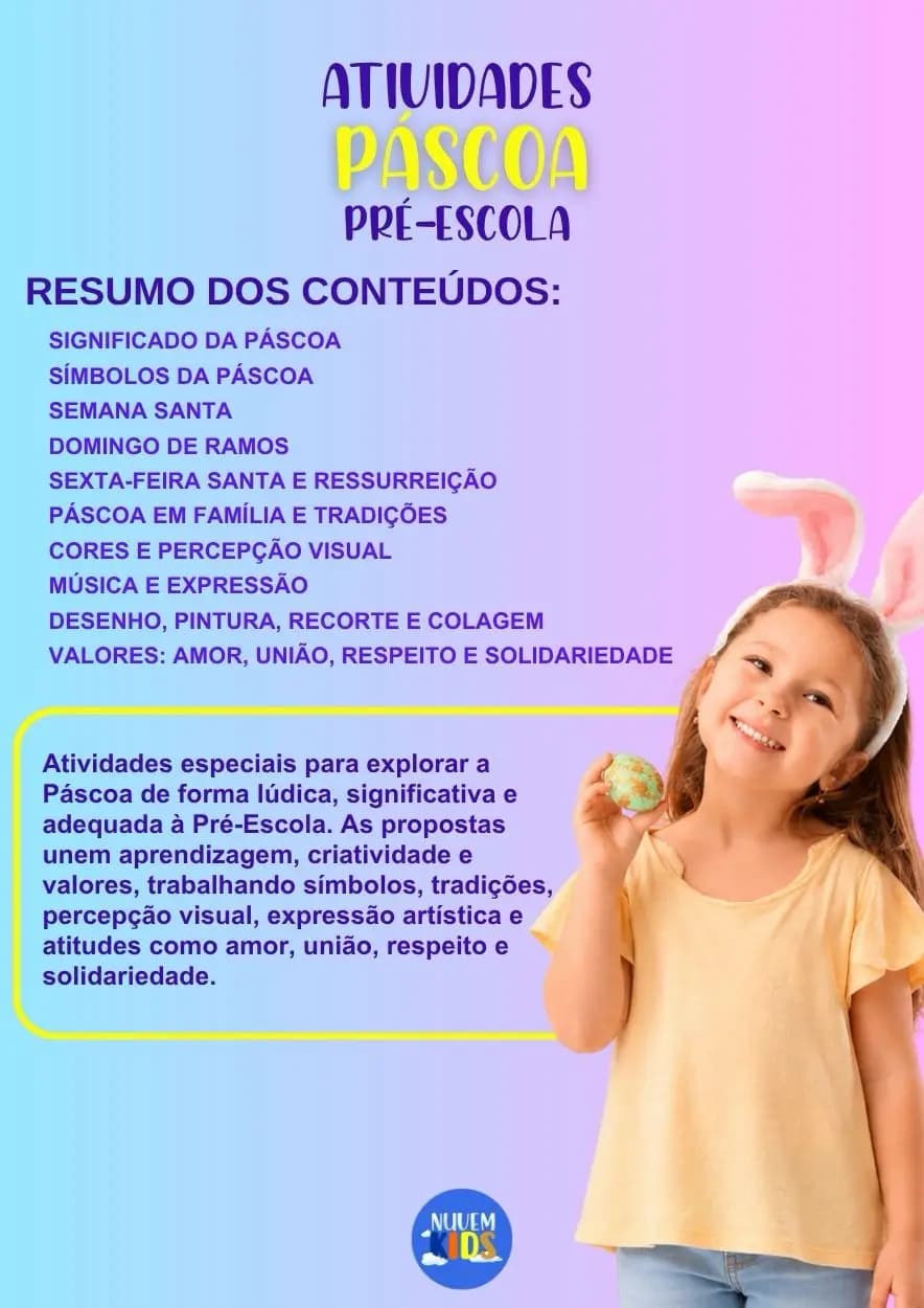 Atividades de Páscoa Séries Iniciais - Miniatura 1