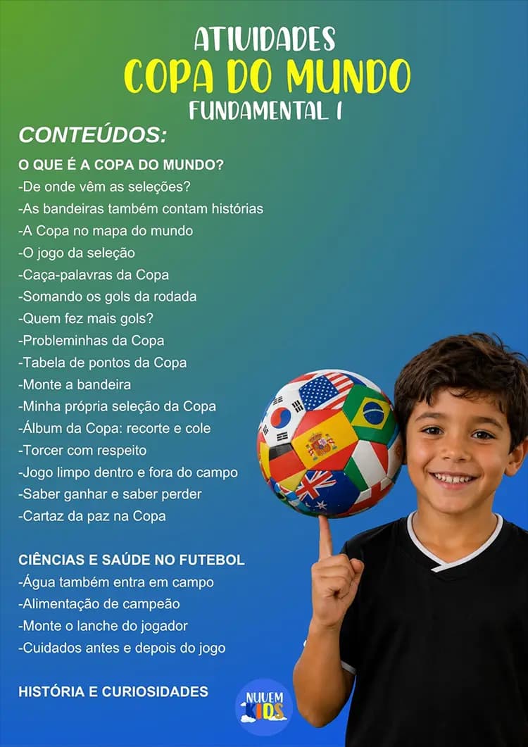 Atividades Copa do Mundo Fundamental 1 - Miniatura 1