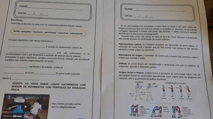ATIVIDADE EDUCAÇÃO FISICA - ESPORTES DE INVASÃO - TUDO SALA DE