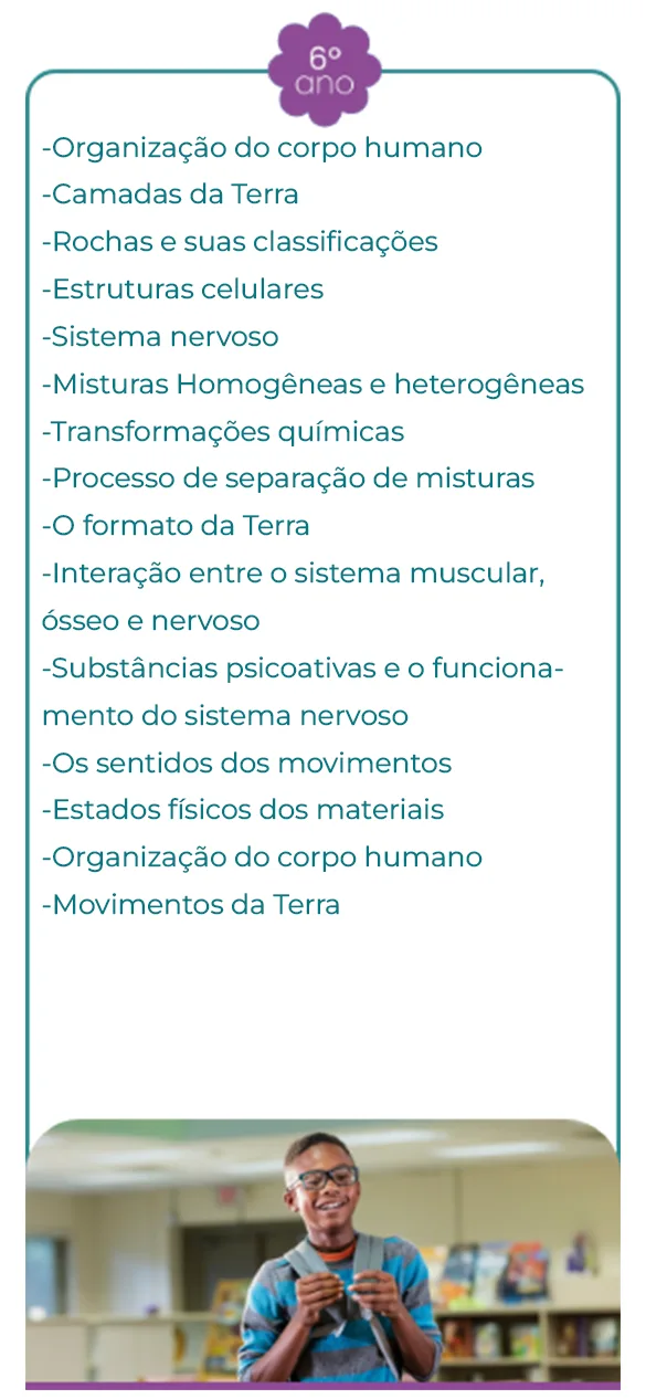 conteúdos ciencias f2 - 6 ano
