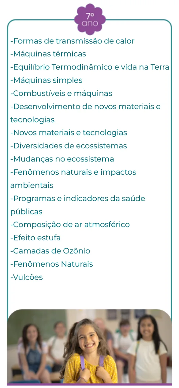 conteúdos ciencias f2 - 7 ano