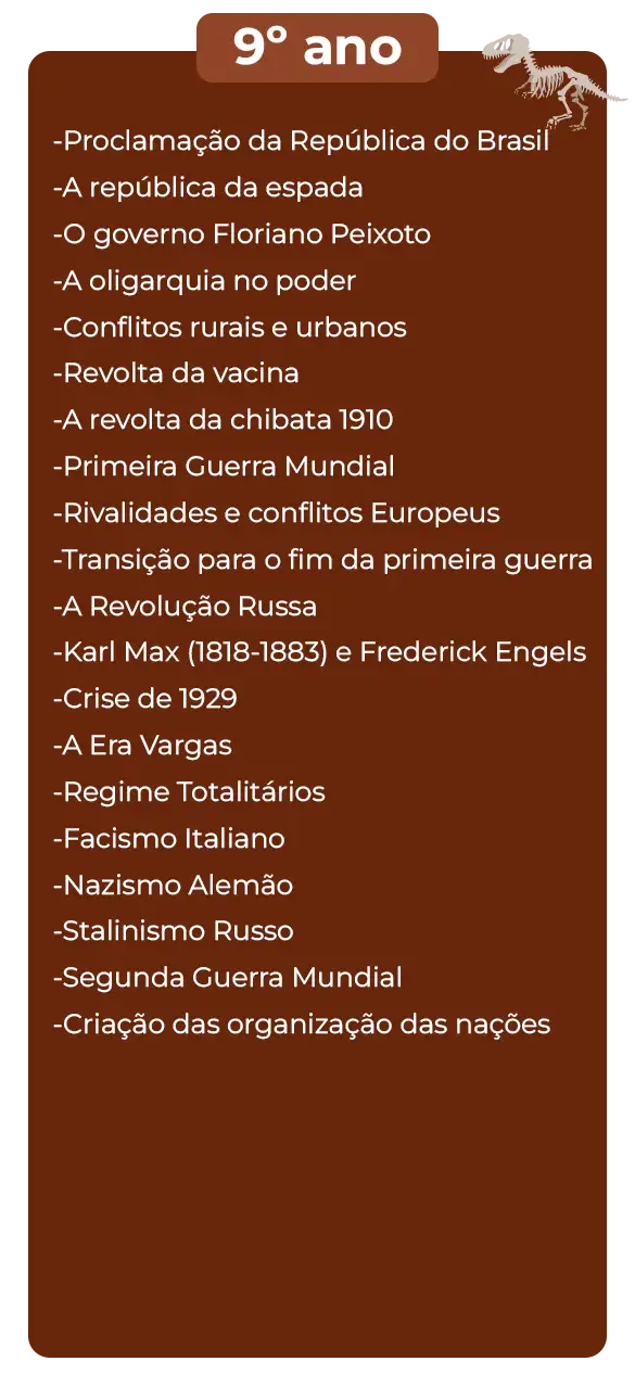 conteúdos historia f2 - 9 ano
